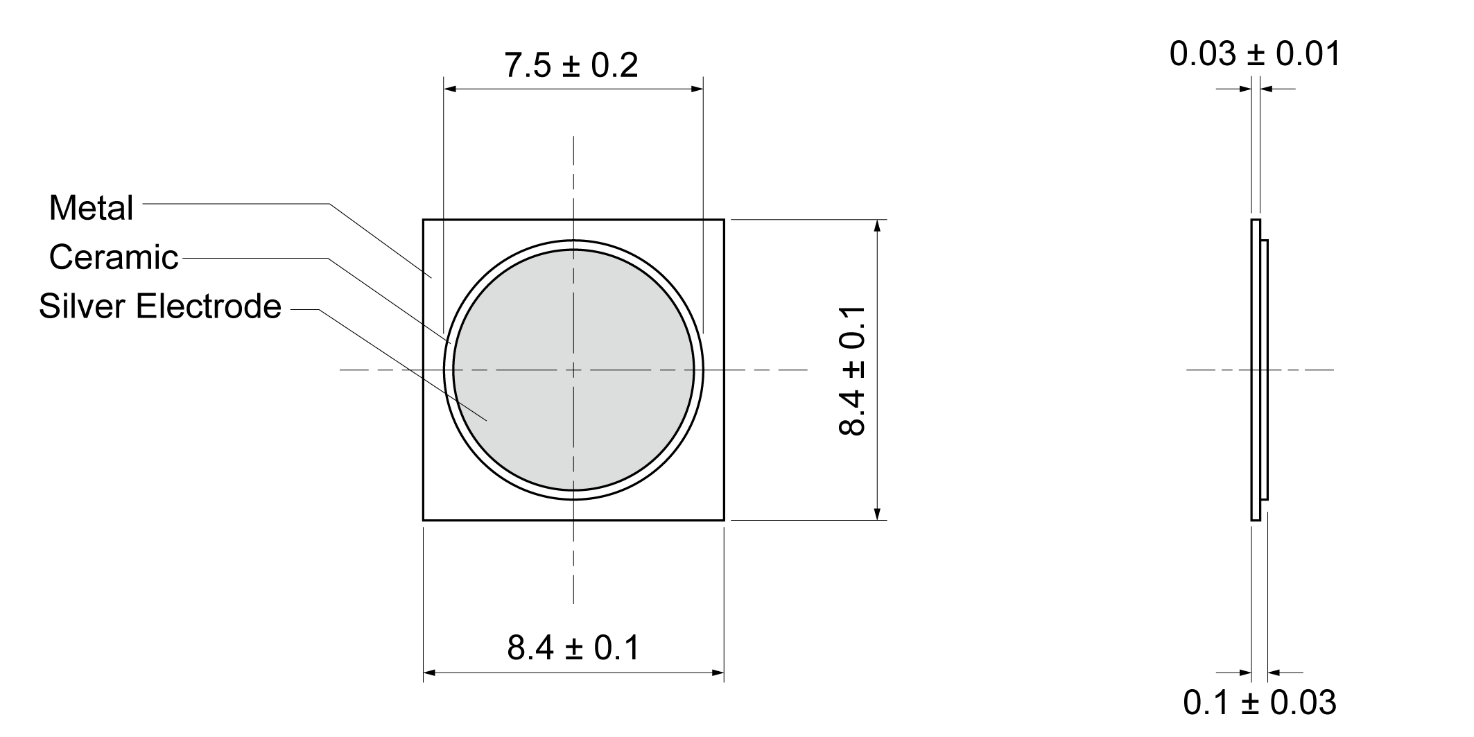 PDN8484S-0600N Mechanical Drawing